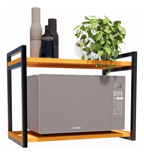 Suporte Nicho De Microondas Forno Prateleira Reforçada 60cm